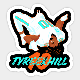 Tyreek Hill 10 - miami dolphins Sticker